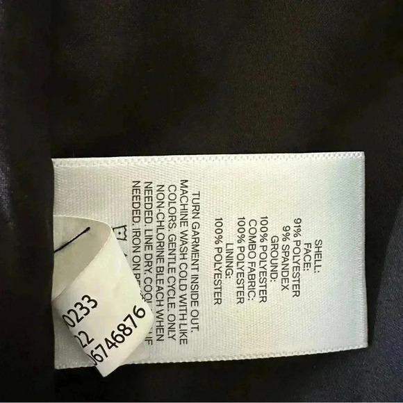 New Express Shawl Satin Collar Double Breasted Tuxedo Velvet Blazer Jacket S - Picture 8 of 10